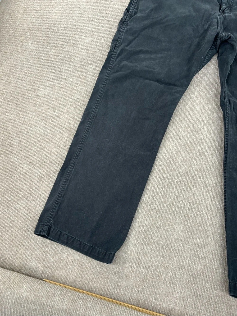 Carhartt Pants Mens 36x30 Black Relaxed Fit Canvas Carpenter Work B324-BLK